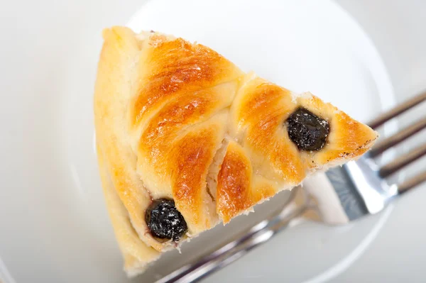 Blueberry bread cake dessert — Stock Photo, Image