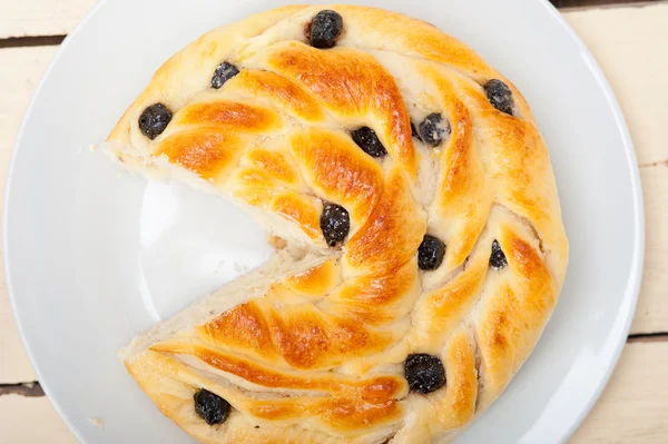 Blueberry bread cake dessert — Stock Photo, Image