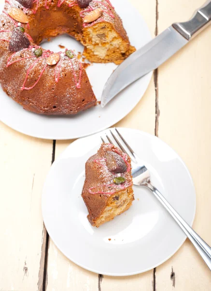 Bolo de castanha sobremesa pão — Fotografia de Stock