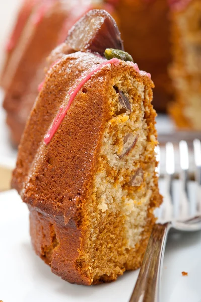 栗のケーキ パン デザート — ストック写真