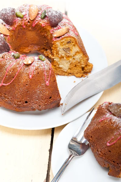 Kastanje taart brood dessert — Stockfoto