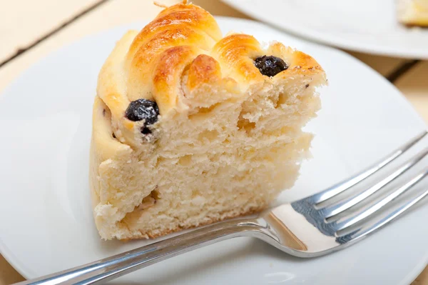 Blueberry brood taart dessert — Stockfoto