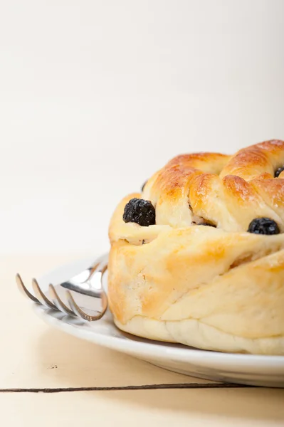 Blåbär bröd kaka dessert — Stockfoto