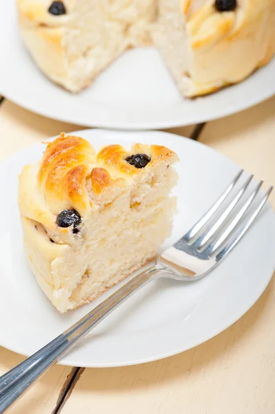 Postre pastel de pan de arándano — Foto de Stock