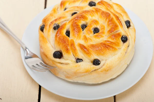 Blaubeerbrot Kuchen Dessert — Stockfoto