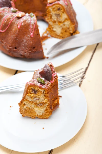 Chestnut cake bread dessert — Stock Photo, Image