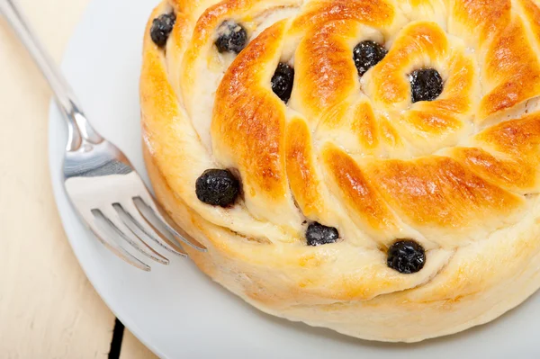 Blaubeerbrot Kuchen Dessert — Stockfoto