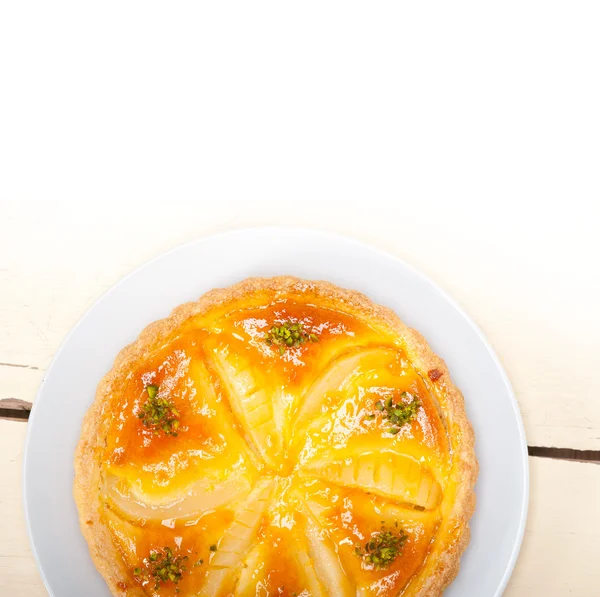 Fresh pears pie dessert cake — Stock Photo, Image