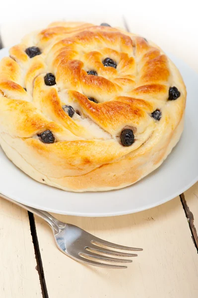 Blueberry bread cake dessert — Stock Photo, Image