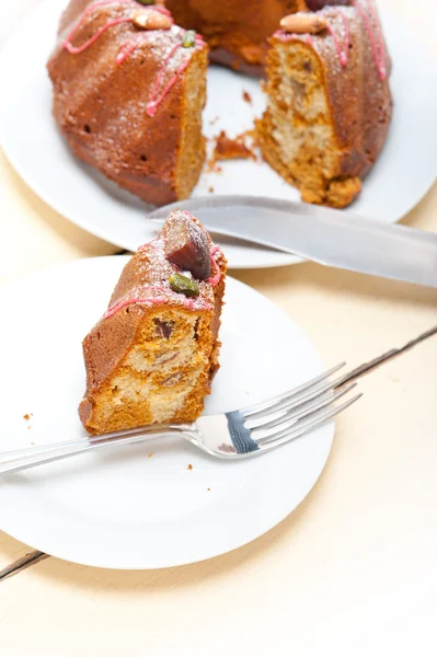 Kastanje taart brood dessert — Stockfoto