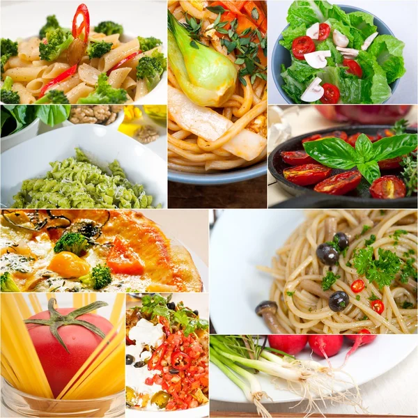 Healthy Vegetarian vegan food collage — Stock Photo, Image