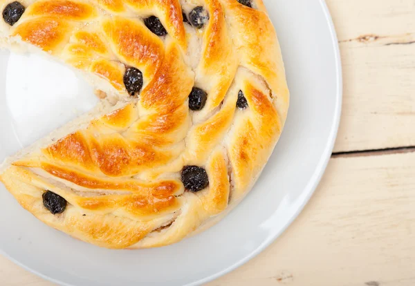 Blåbär bröd kaka dessert — Stockfoto