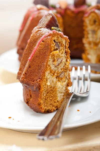 Chestnut cake bread dessert — Stock Photo, Image