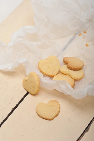 Печиво валентинки у формі серця — стокове фото