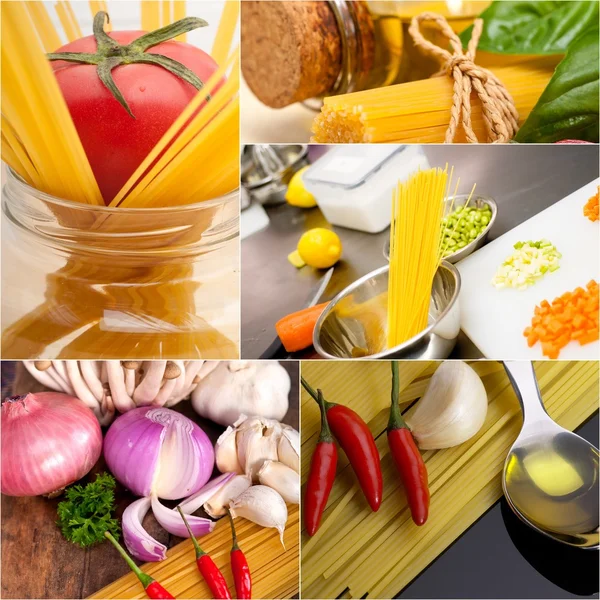 Comida vegetariana saludable collage vegano —  Fotos de Stock