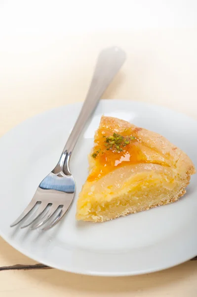 Fresh pears pie dessert cake — Stock Photo, Image