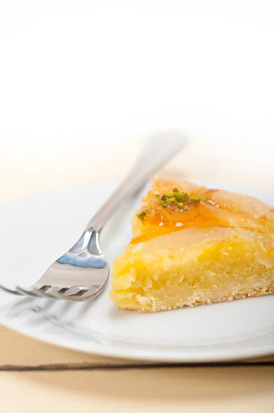 Frische Birnenkuchen Dessert Kuchen — Stockfoto