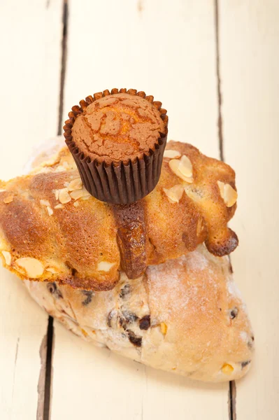 Sweet bread cake selection — Stock Photo, Image