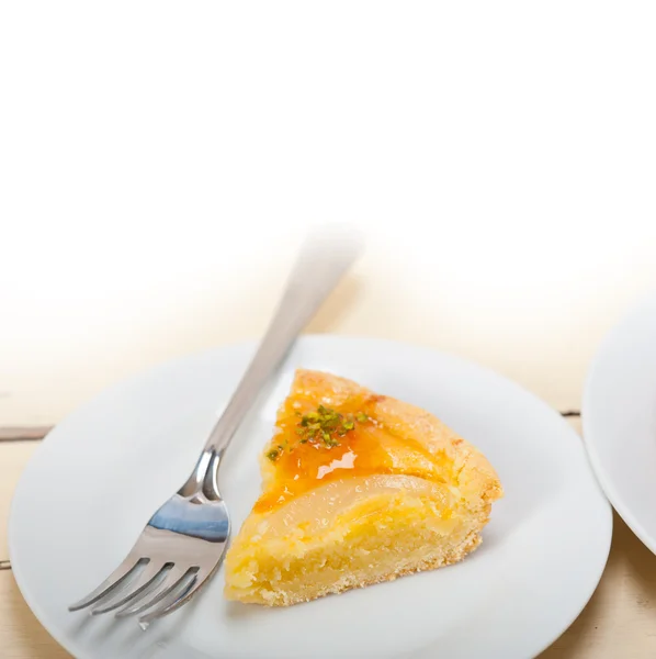 Fresh pears pie dessert cake — Stock Photo, Image