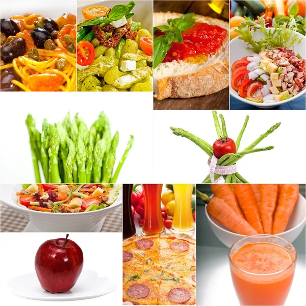 Здоровий вегетаріанські vegan їжі колаж — стокове фото