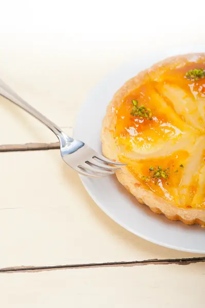 Frische Birnenkuchen Dessert Kuchen — Stockfoto