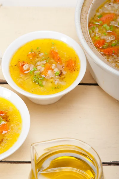 Soupe syrienne au bouillon d'orge style Alep — Photo