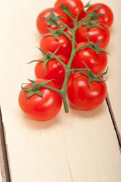 Verse cherry tomaten op een cluster — Stockfoto