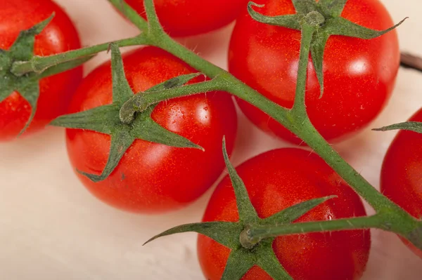 Verse cherry tomaten op een cluster — Stockfoto