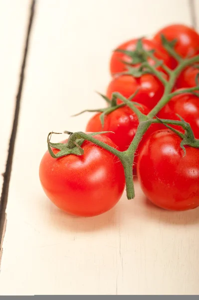 Verse cherry tomaten op een cluster — Stockfoto