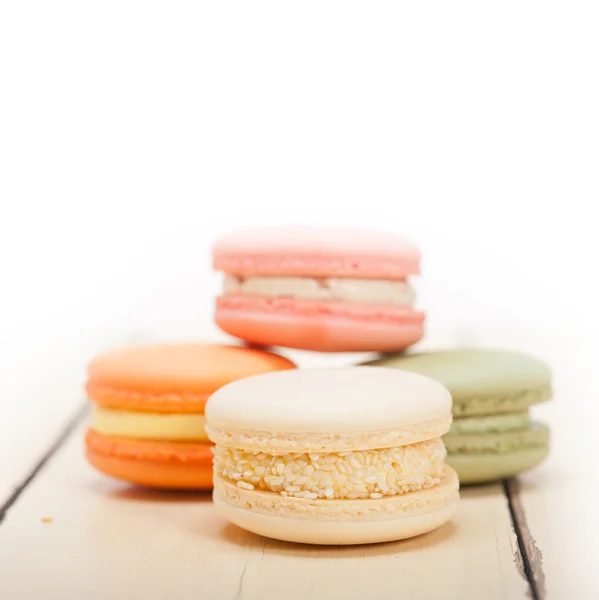 Colorful french macaroons — Stock Photo, Image