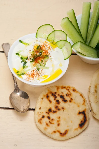 Arab middle east goat yogurt and cucumber salad