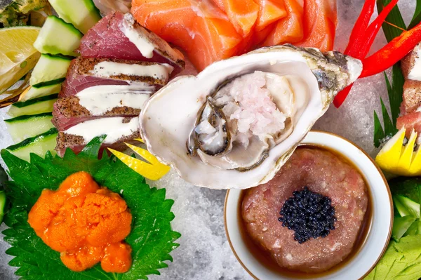 Selección de surtido de combinación de elección de sushi fresco —  Fotos de Stock
