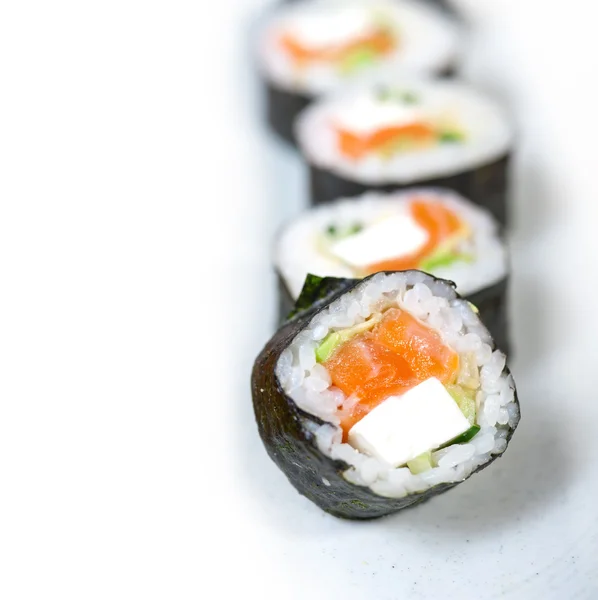 Selezione di sushi fresco scelta combinazione assortimento — Foto Stock