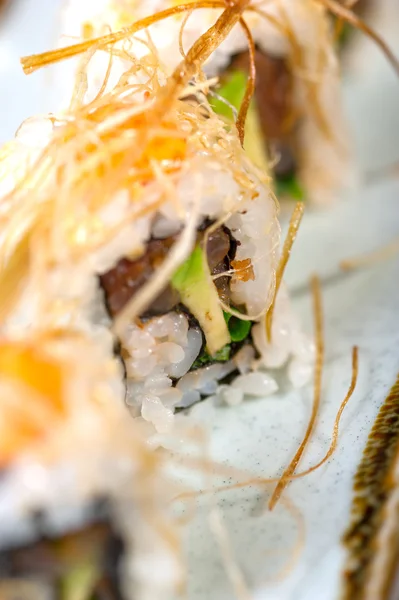 Čerstvé sushi volba kombinace sortimentu — Stock fotografie