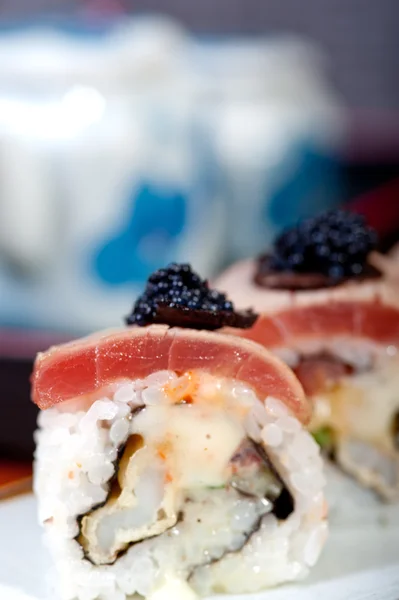 Fresh sushi choice combination assortment selection — Stock Photo, Image