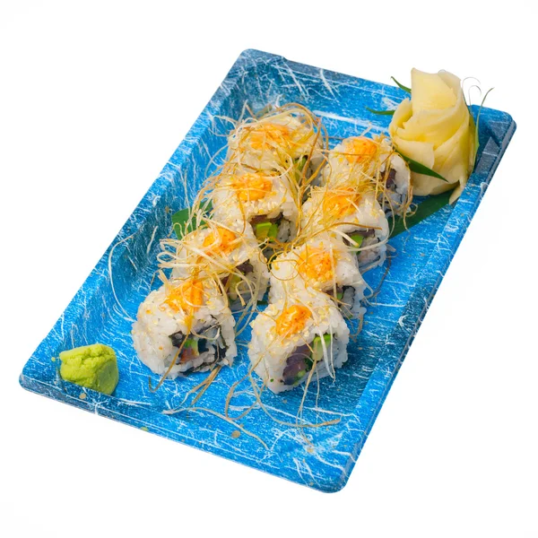 Take away sushi express on plastic tray — Stock Photo, Image