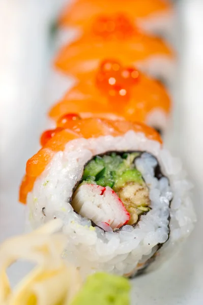 Fresh sushi choice combination assortment selection — Stock Photo, Image