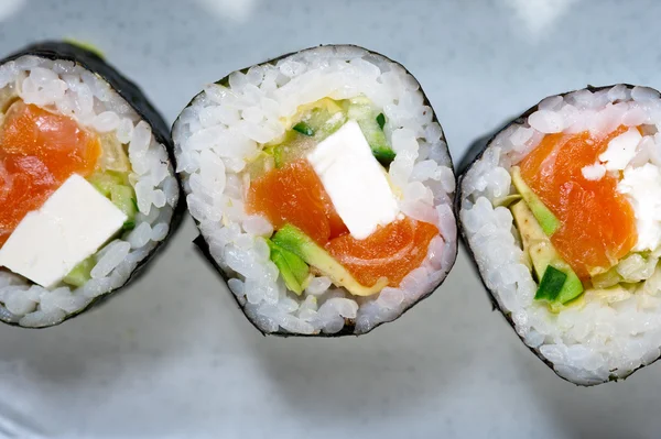 Färsk sushi val kombination sortiment urval — Stockfoto