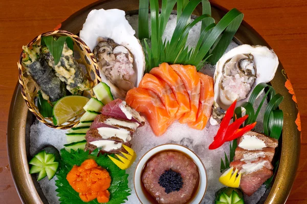 Čerstvé sushi volba kombinace sortimentu — Stock fotografie