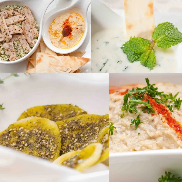 Collage de alimentos de Oriente Medio — Foto de Stock
