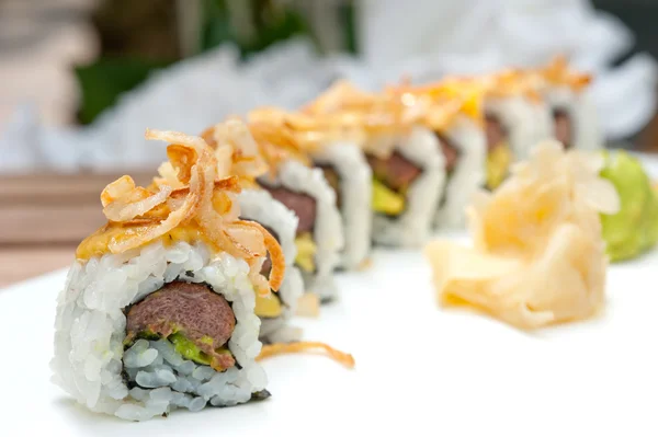 Rollos de sushi japonés Maki Sushi — Foto de Stock
