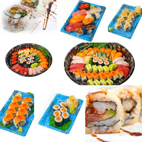 Collage giapponese di sushi — Foto Stock