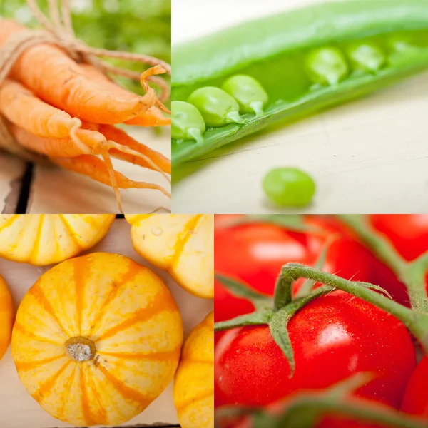 Hearthy vegetables collage composition — Stock Photo, Image