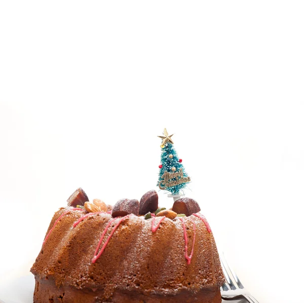 Christmas donut cake — Stock Photo, Image