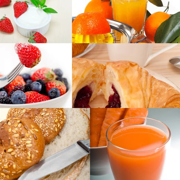 Ricco collage vegetariano per la colazione — Foto Stock