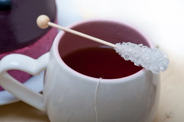 Angol tea, és a desszert — Stock Fotó