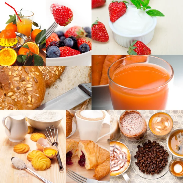 Ricco collage vegetariano per la colazione — Foto Stock