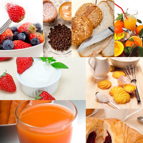 Ricco collage vegetariano per la colazione — Foto Stock