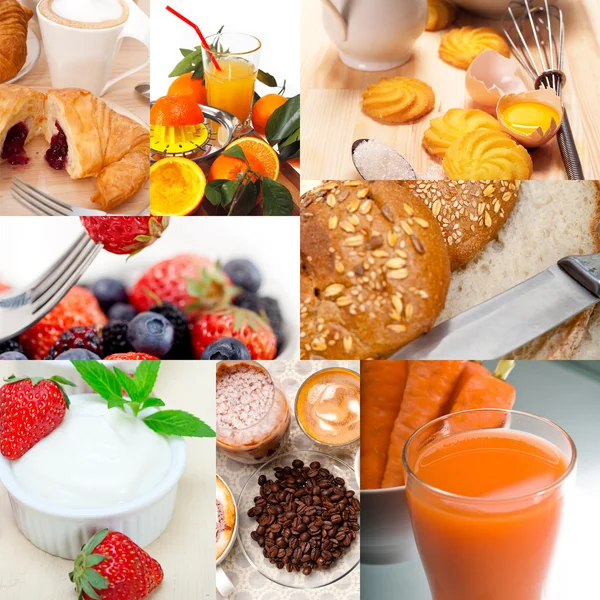 Ricco collage vegetariano per la colazione — Foto Stock