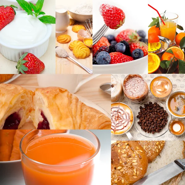 Ricco collage vegetariano per la colazione — Foto Stock